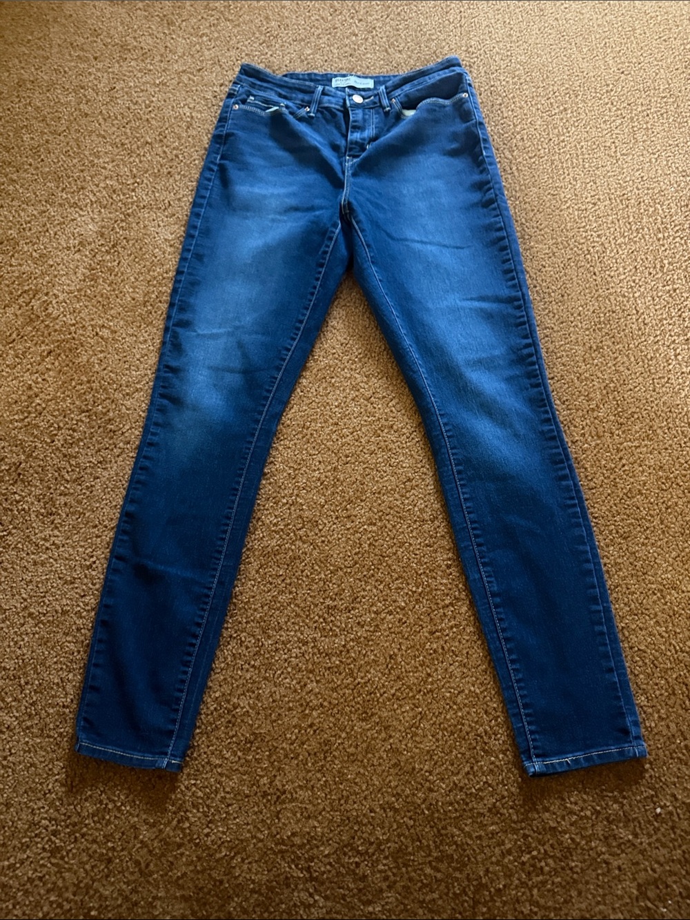 Signature by Levi Strauss Women's Deep Blue Skinny Jeans